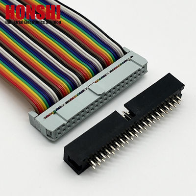 2.54mm Box Header Connector H8.8 40P Goldplattierte elektrische Doppelreiheanschluss