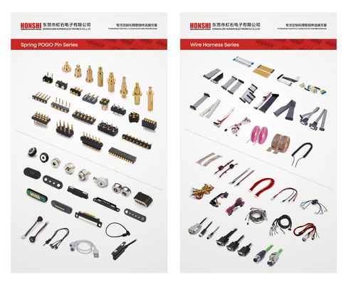 5.08mm Pitch Pogo Pin Connector Männlich 8 Pin 4.0mm Drei Reihe Feder geladen
