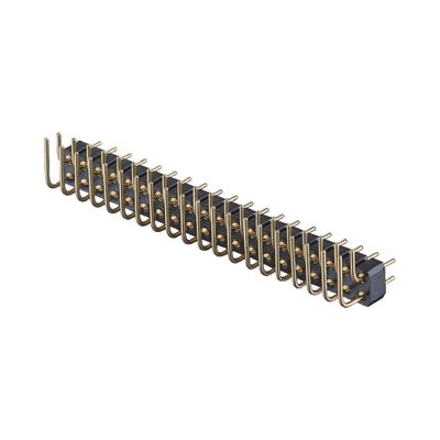 2.54mm Bearbeitungspinnkopf Rechtswinkel SMT SMD PCB Einzeilenkopfverbindung