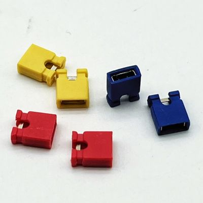 3A-5A 2.54mm Pitch Mini Jumper Höhe 6.0mm Rot Blau Gelb Schwarz mit offenem Deckel
