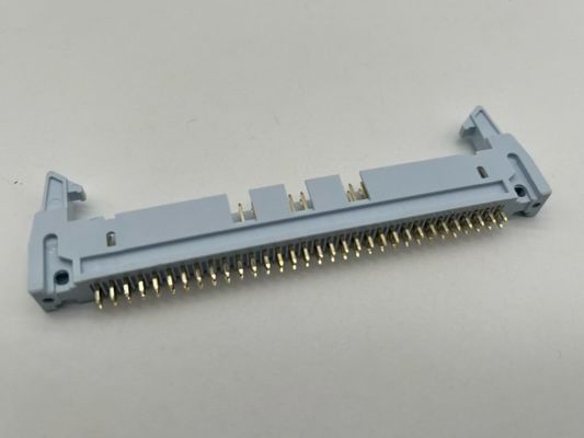 Verriegelungskopfhaut Draht zum Brettanschluss 2,54 mm Schwung Gerade 64-Pin-IDC-Männlicher Anschluss