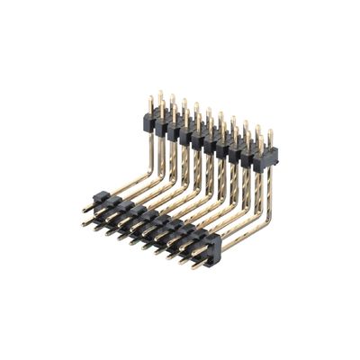 2.0mm Pitch H2.0mm Einzelreihe Pin Header Connector 1 - 40 Pin Rechtswinkel Dip