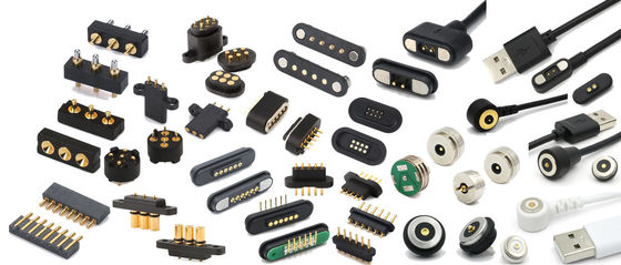 2.54mm Pitch Männlich 5-Pin-PCB-Anschluss Federladen Pogo-Anschluss Dip-Typ