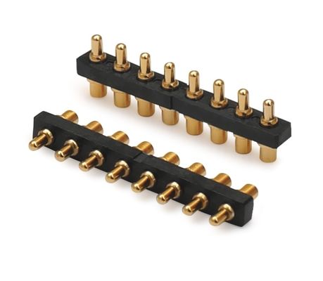 2.54mm Pitch Männlich 5-Pin-PCB-Anschluss Federladen Pogo-Anschluss Dip-Typ