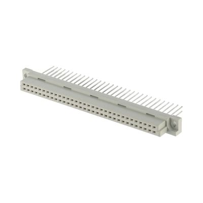 Gerade weibliche 2 Reihen DIN 41612 Steckverbinder 64 Pins vertikale Leiterplatte Nennstrom 3A