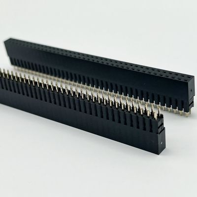 2.54mm Pitch Female Header Connector 8,5mm Höhe Doppelreihe 180 Grad Tauchen für PCB