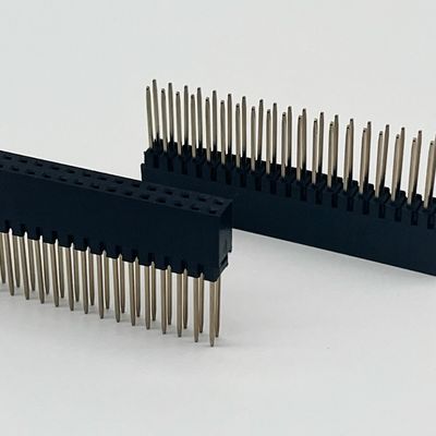 2.54mm Pitch Female Header Connector 8,5mm Höhe Doppelreihe 180 Grad Tauchen für PCB