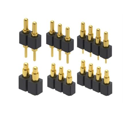 2.5mm 4 Pin Pogo-Anschluss H3.5mm SMT-Typ vergoldetes Messing-Pogo-Anschluss