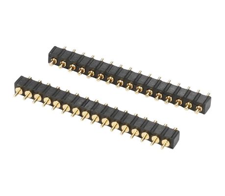 2.54mm 10 Pin Doppelreihe Anpassung Pogo Pin Stecker vergoldet SMT