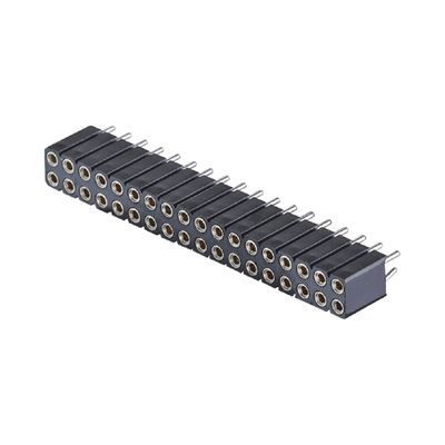 PCB-Anschlussmaschine weibliche Kopf 2,54mm H7,0mm Rechtswinkel Doppelreihe 2-80Pin
