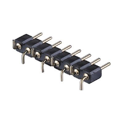Vergoldete Verarbeitungspinnkopf 2,54 mm SMT SMD Doppelreihe PCB-Verbindung mit rechten Winkel