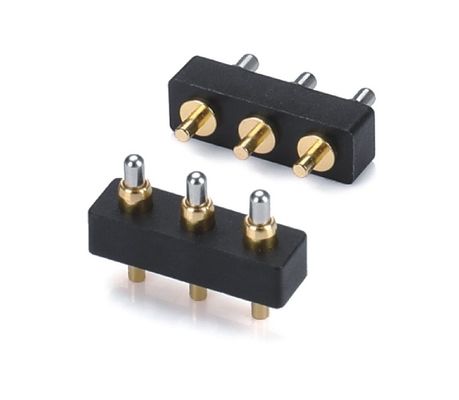 1.27mm Pogo Pin Connector h1.5mm L8.0 Dip Typ Goldplattiert Messing Connector 10 Pin