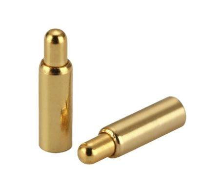 Messing-Goldplattierung Pogo-Pin-Konnektor Federkraft Doppelkopf H6.0mm Smd-Typ