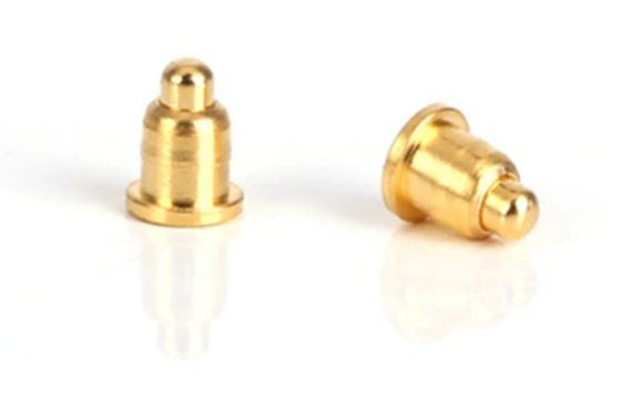 PCB-kompatibel, benutzerdefinierter 1-Pin-Durch-Loch-Spring-geladener POGO-Pin-Anschluss