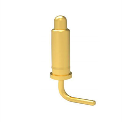 2.54mm Schwung 10Pin Richtig Winkel Männlich Messing Federbeladen Magnetische Pogo Pin Connector