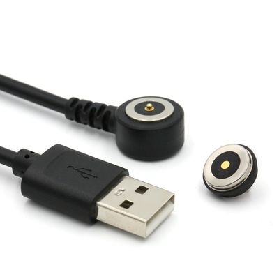 IP67 wasserdichtes PCB weibliches Pogo-Pin-Anschluss Magnetkabel mit Gold-Flash-Beschichtung und 50mohm Max Kontaktwiderstand