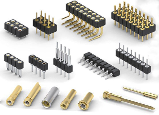 2.0mm Verarbeitete runde weibliche Nadel Kopfhörer Verbindung Doppelreihe PCB H2.8mm 7.4mm