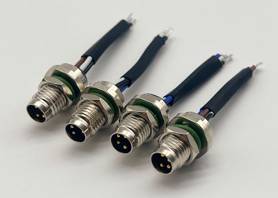 4 Pins Kreislaufdrahtverbindung Rückschraubverbindung M8 Panel Mount Connector