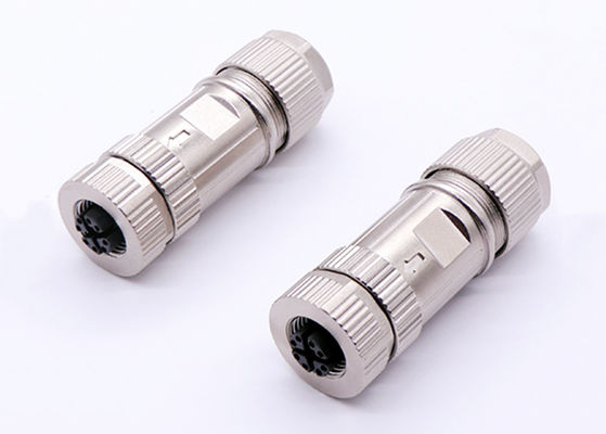 Kreisförmiges M12 X-Code-Anschluss Ethernet 8 Pins Männlich weiblich Steckeranschluss Schraubenbaugruppe