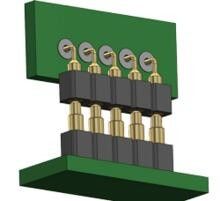 6 Pin Pogo Pin Connector mit Federkontakt Einfache Wartung und Austausch