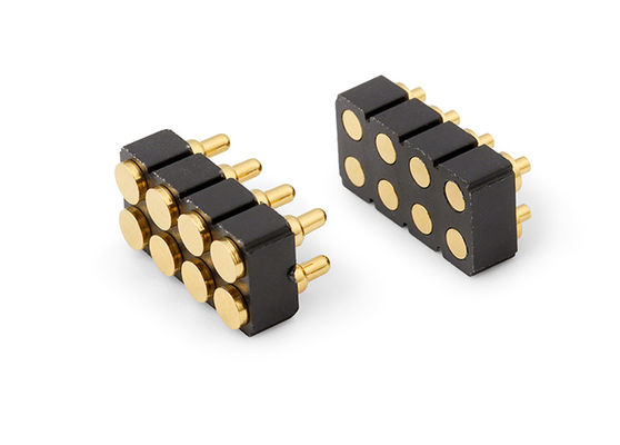 6pin weiblicher Pogo-Pin-Anschluss und Federkontaktanschluss für SMD-PCB anpassbar