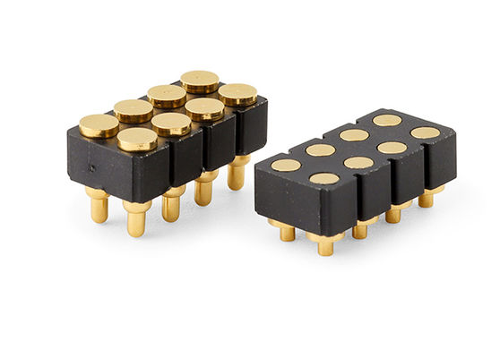 6pin weiblicher Pogo-Pin-Anschluss und Federkontaktanschluss für SMD-PCB anpassbar