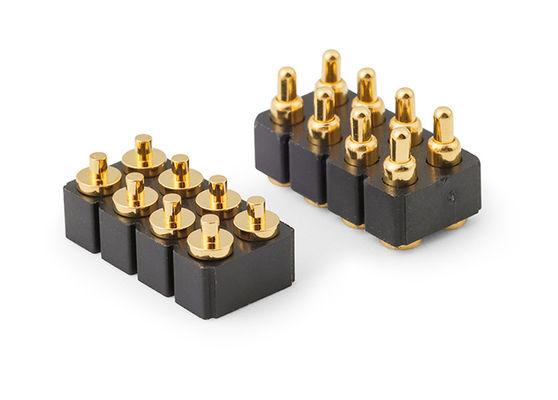 6pin weiblicher Pogo-Pin-Anschluss und Federkontaktanschluss für SMD-PCB anpassbar