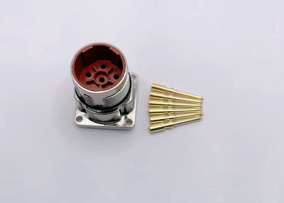 M23 Stromkreislaufdrahtanschluss 6 Pin Servo Encoder weiblich männlich Krempdrahtstecker
