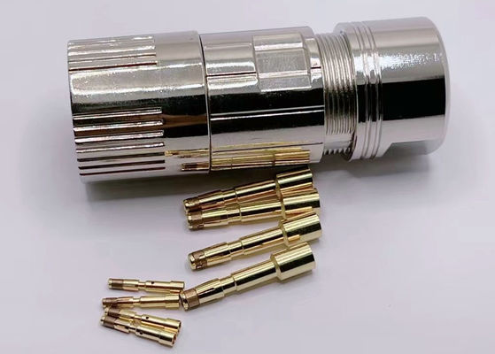M23 Stromkreislaufdrahtanschluss 6 Pin Servo Encoder weiblich männlich Krempdrahtstecker