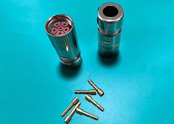 M23 Stromkreislaufdrahtanschluss 6 Pin Servo Encoder weiblich männlich Krempdrahtstecker