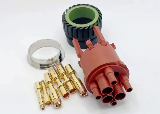 Kreisförmiger M40-Stromanschluss 6-Pin-Servo-Coder weiblicher Krempdrahtstecker