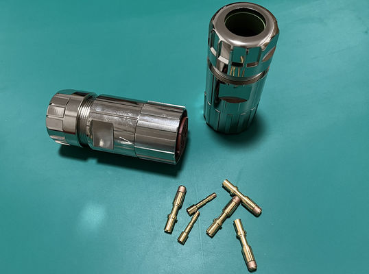 Kreisförmiger M40-Stromanschluss 6-Pin-Servo-Coder weiblicher Krempdrahtstecker