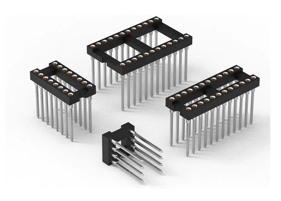 Verarbeitete Round-Pin-Header-SMT-PCB-Typ H3.0mm 6 Pin - 64 Pin IC-Socket