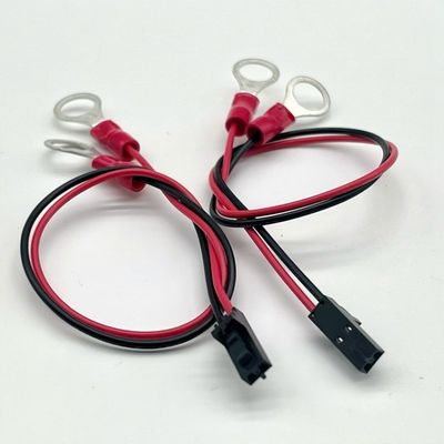 Molex 2.54mm 2P weiblicher Anschluss an M4 Rundterminal mit Drahtkabel UL1007 22AWG Kabel