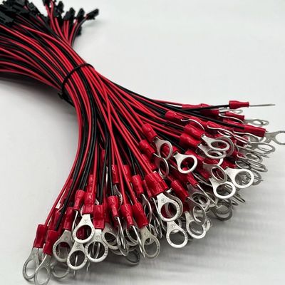 Molex 2.54mm 2P weiblicher Anschluss an M4 Rundterminal mit Drahtkabel UL1007 22AWG Kabel