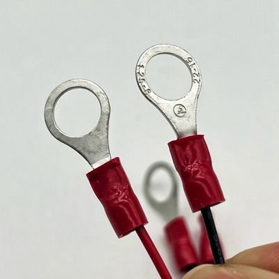 Molex 2.54mm 2P weiblicher Anschluss an M4 Rundterminal mit Drahtkabel UL1007 22AWG Kabel