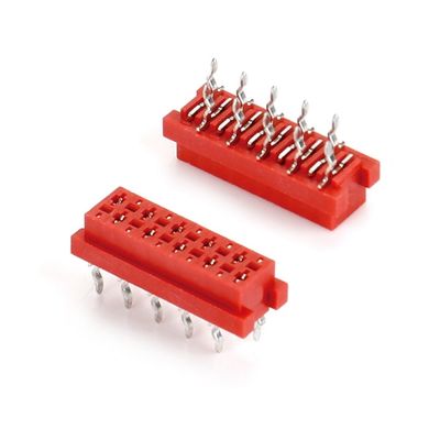 1.27mm Rot IDC Steckdose Micro Match IDC 4/6/8/10/12/16/20/24 Pin SMT weibliche Verbindung
