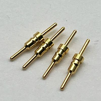 CNC-bearbeitete Kontaktnadel Messing-Fitting Messing-Stecker-Pin elektrische Runde Nadel 10,0 mm