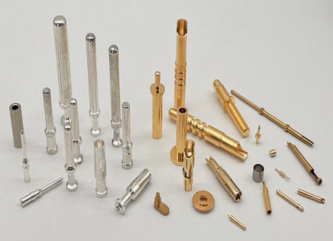 CNC-bearbeitete Kontaktnadel Messing-Fitting Messing-Stecker-Pin elektrische Runde Nadel 10,0 mm