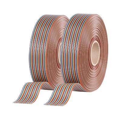 8Pin - 64Pin angepasstes flaches Regenbogenkabel Pitch 1,27mm Bandkabel 100 M/Rolle
