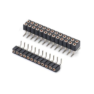 2.54mm Doppelreihe H7.0mm 10.0mm Gerade Messingbearbeitung Runde weibliche Kopfkonnektor
