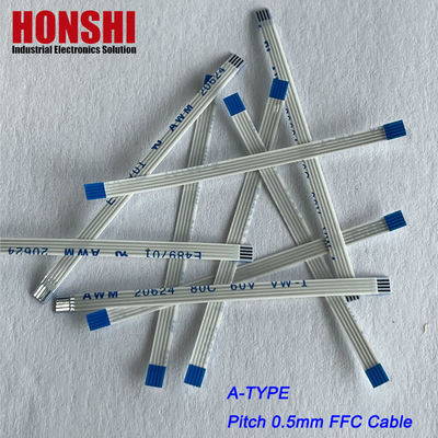 Flat Flex Steckverbinder AWM 20624 0,5 mm Abstand 4 Pins Flexible Flat Ribbon Kabelmontage