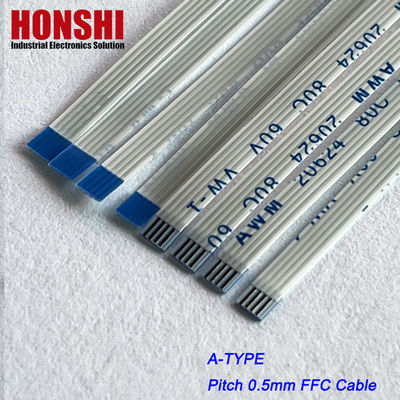 Flat Flex Steckverbinder AWM 20624 0,5 mm Abstand 4 Pins Flexible Flat Ribbon Kabelmontage