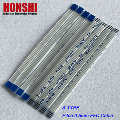 Flat Flex Steckverbinder AWM 20624 0,5 mm Abstand 4 Pins Flexible Flat Ribbon Kabelmontage