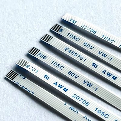 6 Pins FFC Flachkabel Custom Awm 20706 105c 60v Vw-1 0,5 mm Abstand 8 10 64P FFC FPC Kabel