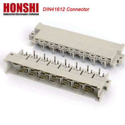 5.08mm DIN 41612 Steckverbinder 2 Reihen 15P weibliche Leistungstyp PCB vertikal weiblich 7+8 P 15Pin