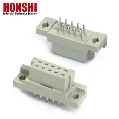 PCB Männliche Press-Pin DIN 41612 Steckverbinder, 21 Spitzen Gerade 3 Reihen PCB Eurocard Steckverbinder