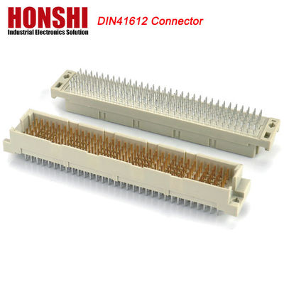 DIN 41612 Vier-Reihe-Inline 128-Pin-Konnektor Messing-PCB Aktuelle Anwendung