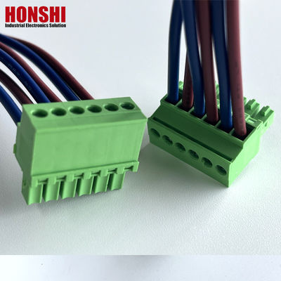 3.5 mm weibliche Steckdose-Terminal-Block Draht und Kabel Montage Hersteller Drahtgurt