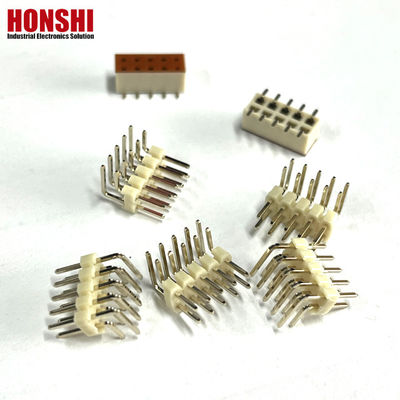 2.54mm Pin Header Dual Row 4 6 10 20 40P Männlicher Header-Anschluss PCB Pin Strip Weiß Option